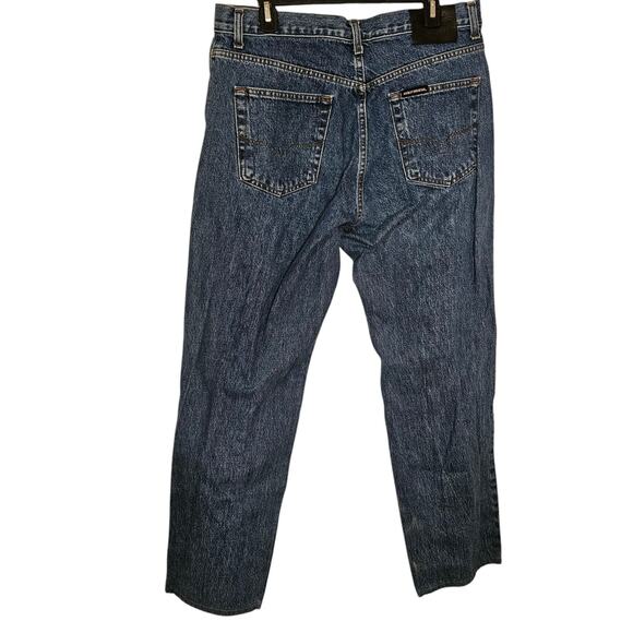 Harley Davidson Men's Denim Jeans Size 35 HEMMED 31/32 INCHES Motorcycle Jeans - Picture 3 of 16